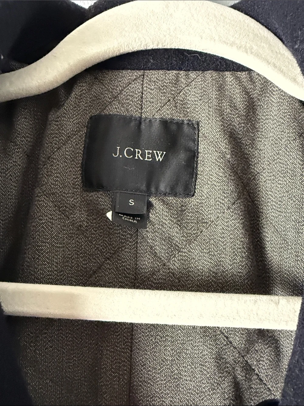 J. Crew Men's Dark Navy Double-Breasted Wool Peacoat. 80% wool Very nice!